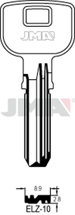 JMA ELZ-10 Specijalan ključ (Silca EL9 / Errebi EZ12)