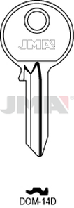 JMA DOM-14D Cilindričan ključ (Silca DM7 / Errebi DM6D)