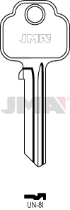 JMA UN-8I Cilindričan ključ (Silca UNI32R / Errebi UN25S)