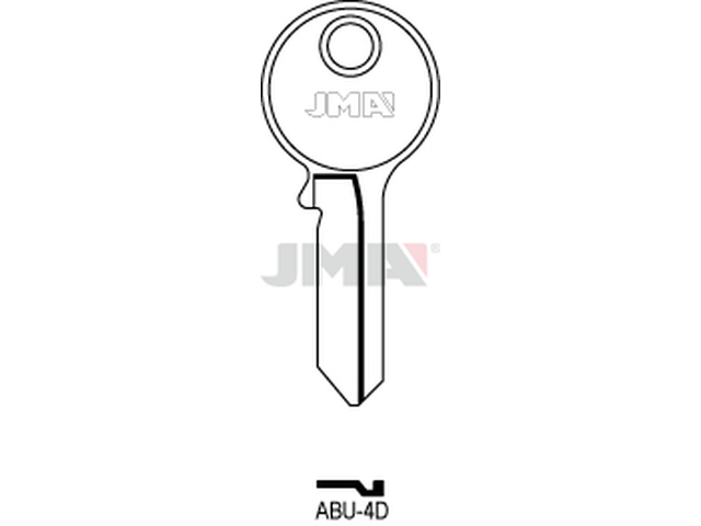 ABU-4D Cilindričan ključ (Silca AB14R / Errebi AU14R ) 12483