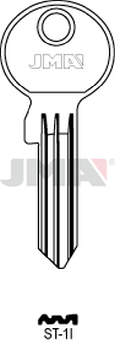 JMA ST-1I Cilindričan ključ (Silca STL1RX, STL1R / Errebi STA1)