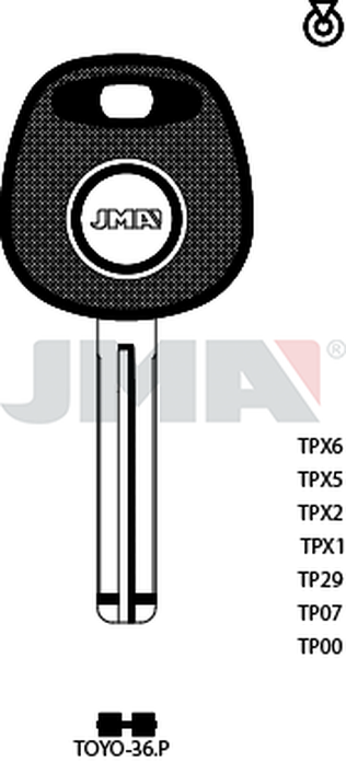 JMA TP00TOYO-36.P (Silca TOY48BTE)