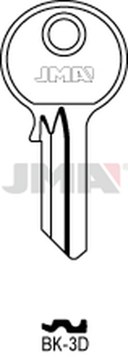 JMA BK-3D Cilindričan ključ (Silca YL30 / Errebi KS3PD)