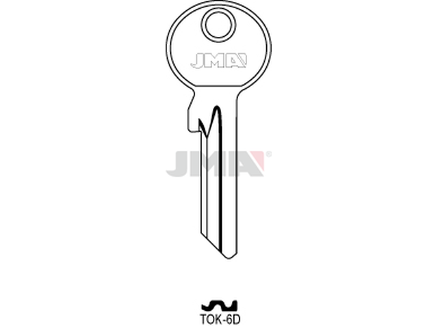 TOK-6D Cilindričan ključ (Silca TO1X / Errebi TK5DL) 13784