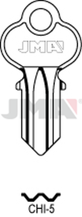 JMA CHI-5 Cilindričan ključ (Silca CH8 / ErrebiCHI12)