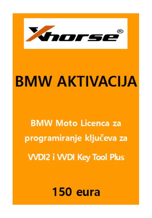 XHORSE BMW aktivacija