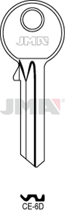 JMA CE-6D Cilindričan ključ (Silca CE1 / Errebi CE6D)
