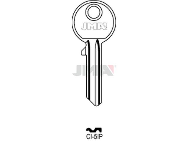 CI-5IP  Cilindričan ključ (Silca AB3R, CS7R, CC1R / Errebi AU5PS, C5PDT, C5PS, CC5PS) 12735