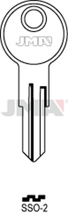 JMA SSO-2 Cilindričan ključ (Silca ED4, SSO2, IEH1 / Errebi SSO2)