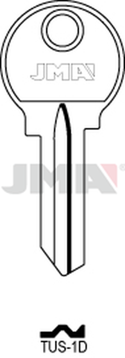 JMA TUS-1D Cilindričan ključ (Silca TU1 / Errebi TSN1D)