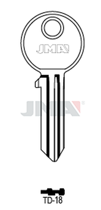 JMA TD-18 Cilindričan ključ (Errebi FT18/Silca FH14)