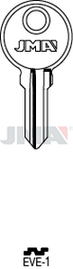 JMA EVE-1 Cilindričan ključ (Silca ED4 / Errebi EVG4)