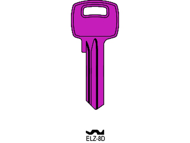 ELZ-8D LILA Cilindričan ključ (Silca EL1C / Errebi EZ10) 14280