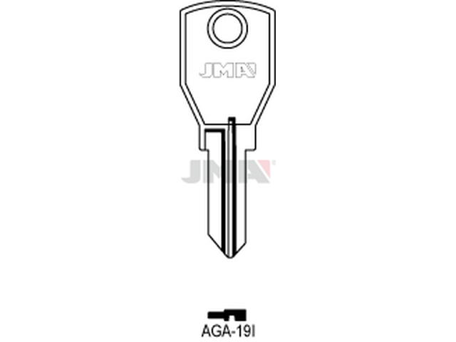 AGA-19I Cilindričan ključ (Silca AGA4R / Errebi AGA4R ) 12522