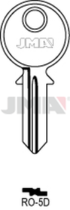 JMA RO-5D Cilindričan ključ (Silca RO33, RO10 / Errebi R5LR)