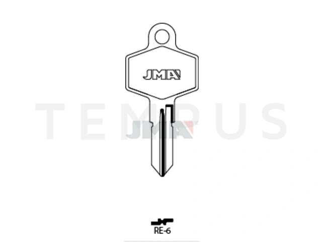 RE-6 Cilindričan ključ (Silca REN6 / Errebi RN11) 20627