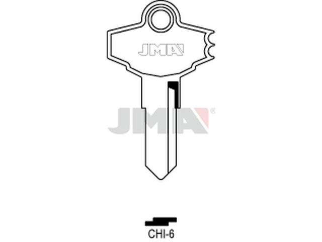 CHI-6 Cilindričan ključ (Silca CH6/Errebi CHI8) 20169