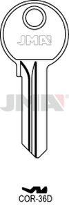 JMA COR-36D Cilindričan ključ (Silca CB17/ Errebi CO11)