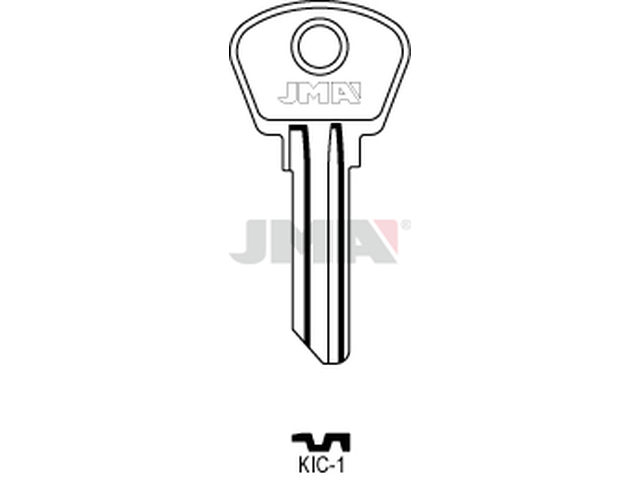 KIC-1 Cilindričan ključ (Silca KIV2R / Errebi KCN1S) 13329