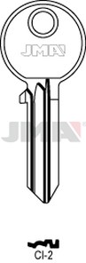 JMA CI-2 Cilindričan ključ (Silca CS13 / Errebi AU30)