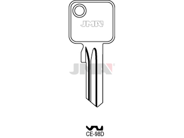 CE-98D Cilindričan ključ (Silca CE12 / Errebi CE4D) 12687