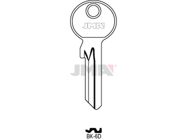 BK-6D Cilindričan ključ (Silca BK1X,BRS2)/ Errebi KSC5DL) 12600
