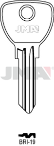 JMA BRI-19 Cilindričan ključ (Silca BD9R / Errebi BD11R)