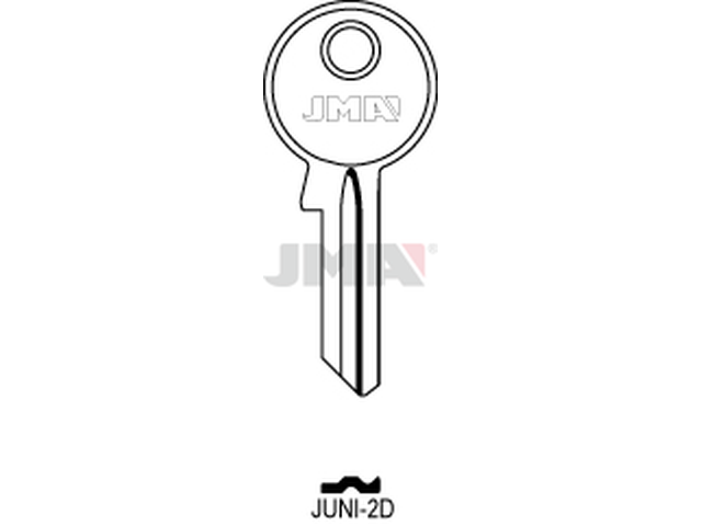 JUNI-2D Cilindričan ključ (Silca JU2 / Errebi JN5) 13281