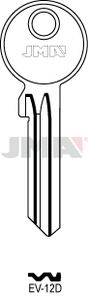 JMA EV-12D Cilindričan ključ (Silca EV81X / Errebi EV20)