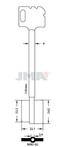 JMA MAU-3G Kasa ključ