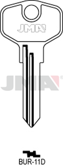 JMA BUR-11D Cilindričan ključ (Silca BUR32 / Errebi BG35R)