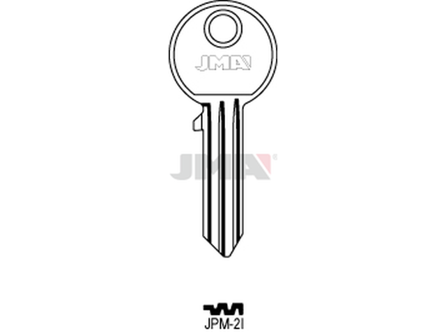 JPM-2I Cilindričan ključ (Silca JM2R / Errebi AU42) 13276