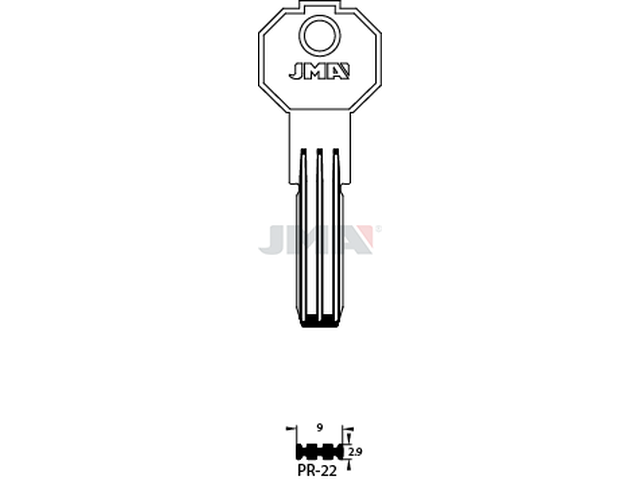 PR-22 Specijalan ključ (Silca PF20 / Errebi P15) 13604
