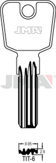 JMA TIT-6 Specijalan ključ (Silca TN17 / Errebi TT13)