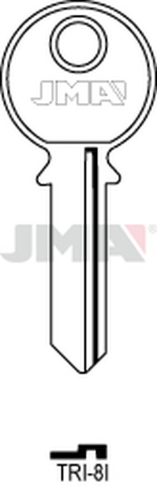 JMA TRI-8I Cilindričan ključ (Silca TL4R / Errebi TR2)