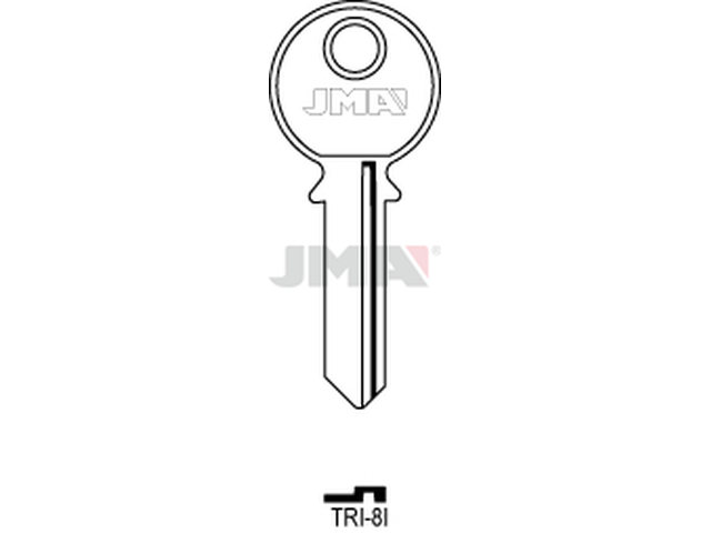 TRI-8I Cilindričan ključ (Silca TL4R / Errebi TR2) 13972