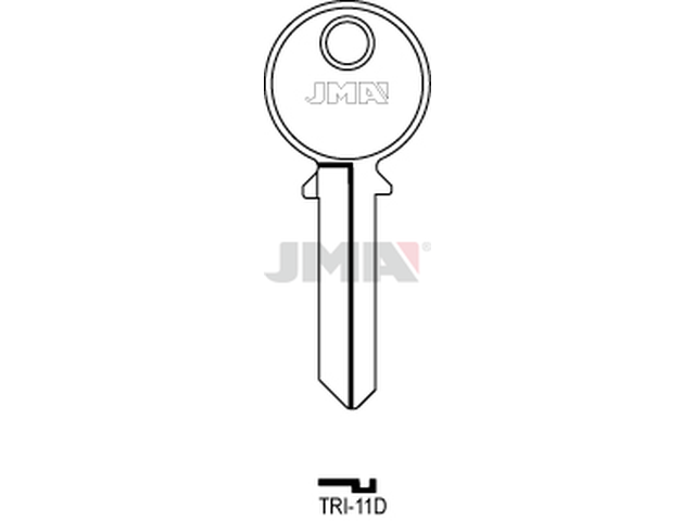 TRI-11D Cilindričan ključ (Silca TL3 / Errebi TR7R) 13952