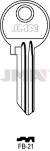JMA FB-21 Cilindričan ključ (Silca FB4R / Errebi F23R)