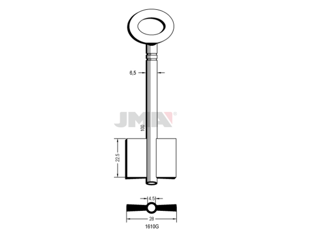 1610G Kasa ključ 19726