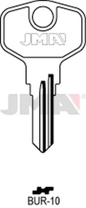 JMA BUR-10 Cilindričan ključ (Silca HPP1 / Errebi BG36)