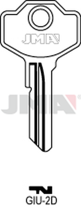 JMA GIU-2D Cilindričan ključ (Silca GS4R / Errebi GU4R)