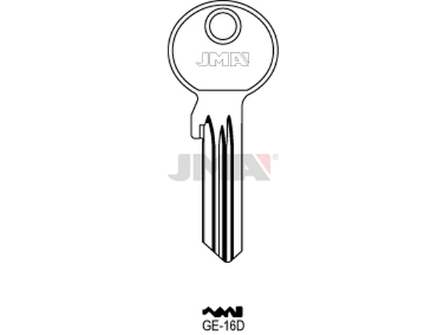 GE-16D Cilindričan ključ (Silca GE52X / Errebi GG42) 13103