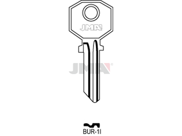 BUR-1I Cilindričan ključ (Silca BUR1R / Errebi BG7R) 12652