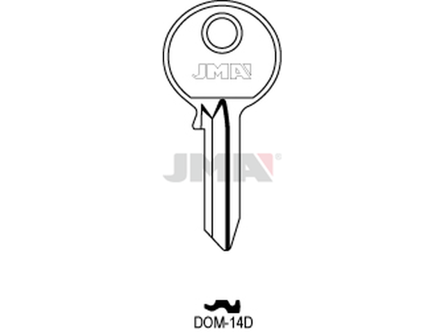 DOM-14D Cilindričan ključ (Silca DM7 / Errebi DM6D) 12861