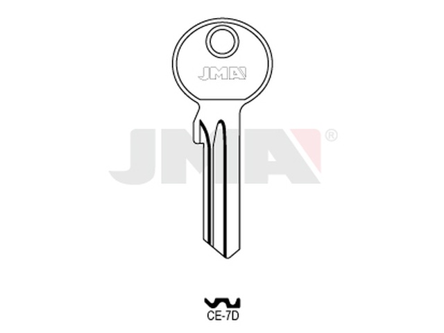 CE-7D Cilindričan ključ (Silca CE2X / Errebi CE5DL) 12685