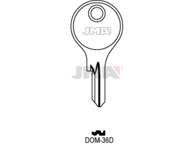 DOM-36D Cilindričan ključ (Silca DM10 / Errebi DM14) 12879