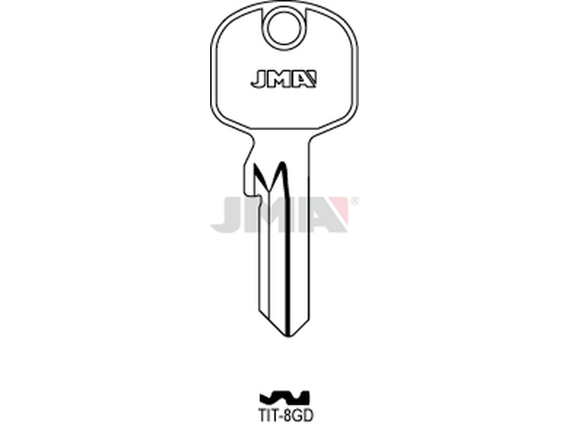 TIT-8GD Cilindričan ključ (Silca TN16XA/Errebi SAT3) 20168
