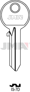 JMA IS-7D Cilindričan ključ (Silca IE6 / Errebi I7)