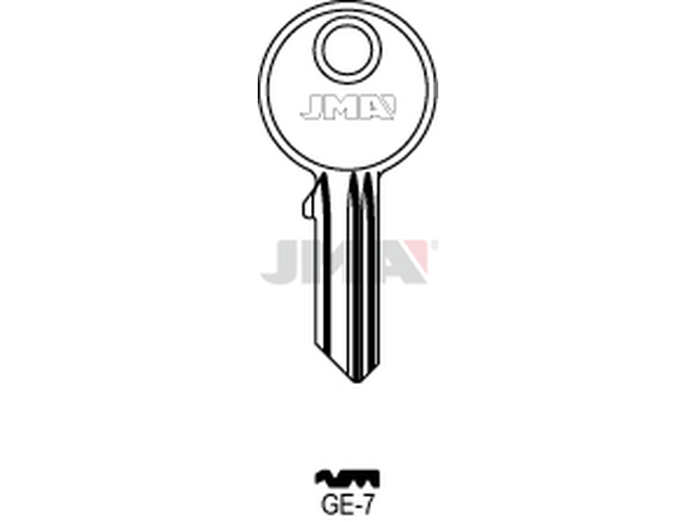 GE-7 Cilindričan ključ (Silca GE29R / Errebi GG25M) 13109