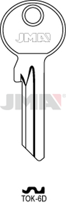 JMA TOK-6D Cilindričan ključ (Silca TO1X / Errebi TK5DL)